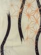 Photo3: M1010Q Vintage Japanese women   Off White HITOE unlined / Silk. Hemp leaf,   (Grade D) (3)