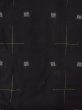 Photo3: M1010S Antique Japanese women   Black HITOE unlined / Silk. Cross,   (Grade B) (3)