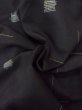 Photo11: M1010S Antique Japanese women   Black HITOE unlined / Silk. Cross,   (Grade B) (11)