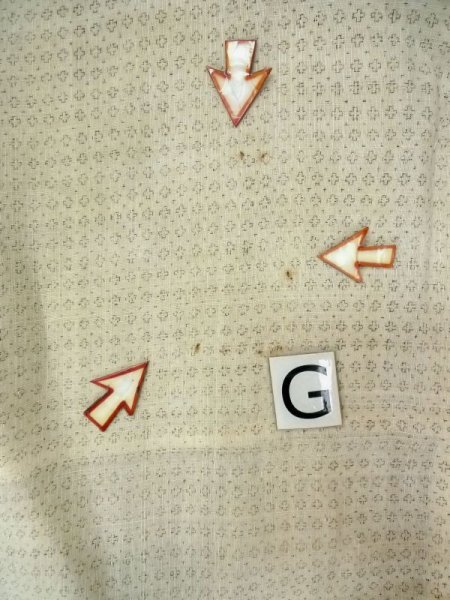 Photo18: M1011D Vintage Japanese   Beige Men's Kimono / Linen. Geometrical pattern   (Grade C) (18)