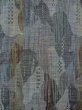 Photo3: Mint M1018B Vintage Japanese women  Grayish Multi Color HITOE unlined / Wool. Abstract pattern   (Grade A) (3)