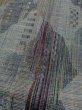 Photo9: Mint M1018B Vintage Japanese women  Grayish Multi Color HITOE unlined / Wool. Abstract pattern   (Grade A) (9)