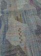 Photo10: Mint M1018B Vintage Japanese women  Grayish Multi Color HITOE unlined / Wool. Abstract pattern   (Grade A) (10)