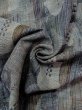 Photo12: Mint M1018B Vintage Japanese women  Grayish Multi Color HITOE unlined / Wool. Abstract pattern   (Grade A) (12)