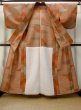 Photo2: Mint M1018E Vintage Japanese women   Orange HITOE unlined / Wool. Mountain,   (Grade A) (2)