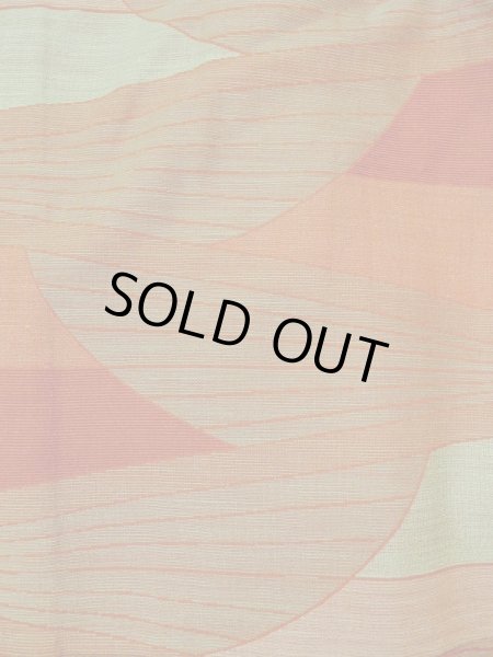 Photo3: Mint M1018E Vintage Japanese women   Orange HITOE unlined / Wool. Mountain,   (Grade A) (3)