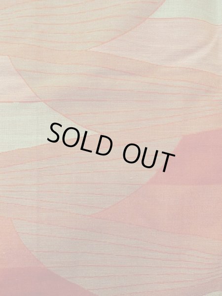 Photo4: Mint M1018E Vintage Japanese women   Orange HITOE unlined / Wool. Mountain,   (Grade A) (4)