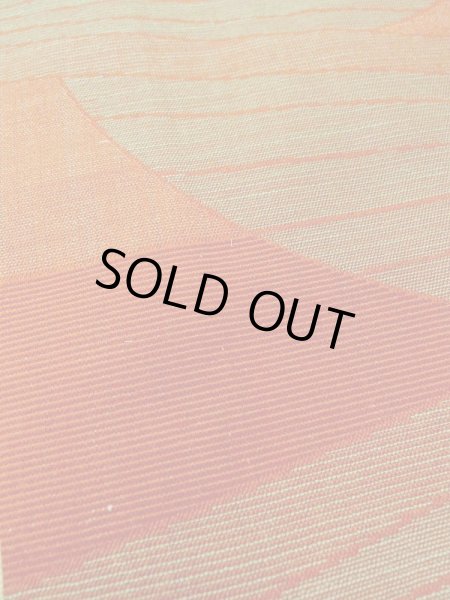 Photo9: Mint M1018E Vintage Japanese women   Orange HITOE unlined / Wool. Mountain,   (Grade A) (9)