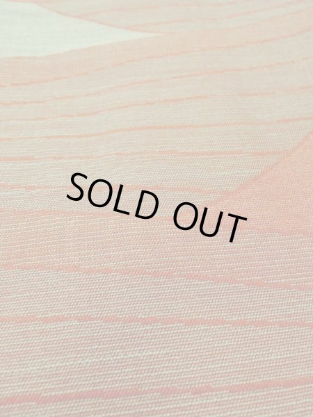 Photo10: Mint M1018E Vintage Japanese women   Orange HITOE unlined / Wool. Mountain,   (Grade A) (10)