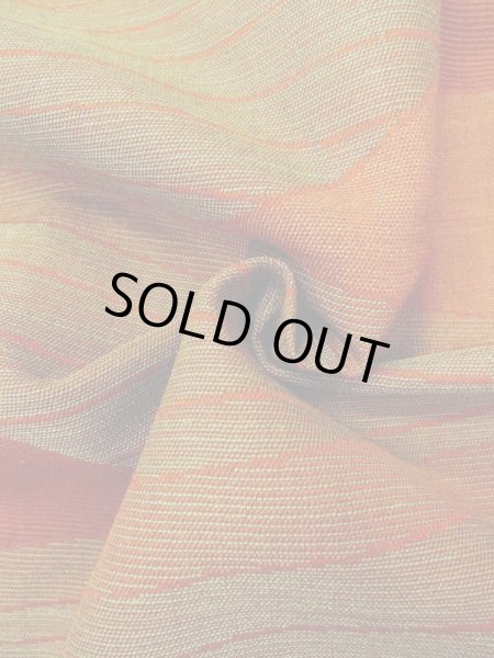 Photo11: Mint M1018E Vintage Japanese women   Orange HITOE unlined / Wool. Mountain,   (Grade A) (11)