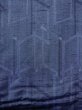 Photo4: Mint M1018J Vintage Japanese women  Light Indigo Blue HITOE unlined / Wool. Geometrical pattern,   (Grade A) (4)