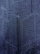 Photo6: Mint M1018J Vintage Japanese women  Light Indigo Blue HITOE unlined / Wool. Geometrical pattern,   (Grade A) (6)