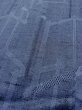 Photo8: Mint M1018J Vintage Japanese women  Light Indigo Blue HITOE unlined / Wool. Geometrical pattern,   (Grade A) (8)