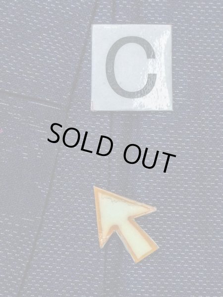 Photo14: M1018K Vintage Japanese women  Dark Navy Blue HITOE unlined / Wool. Chinese flower,   (Grade D) (14)