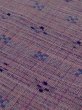 Photo7: M1018N Vintage Japanese women   Purple HITOE unlined / Wool. Plaid Checks,   (Grade A) (7)