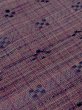 Photo8: M1018N Vintage Japanese women   Purple HITOE unlined / Wool. Plaid Checks,   (Grade A) (8)