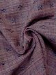 Photo10: M1018N Vintage Japanese women   Purple HITOE unlined / Wool. Plaid Checks,   (Grade A) (10)