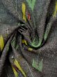 Photo9: M1018Q Vintage Japanese women  Dark Gray HITOE unlined / Wool. Line,   (Grade A) (9)