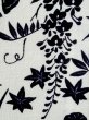 Photo8: M1018T Vintage Japanese women   White HITOE unlined / Silk. Chrysanthemum, There is an impression from use.  (Grade C) (8)