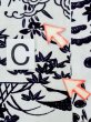 Photo18: M1018T Vintage Japanese women   White HITOE unlined / Silk. Chrysanthemum, There is an impression from use.  (Grade C) (18)