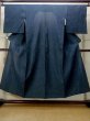 Photo1: M1018U Vintage Japanese women  Dark Navy Blue HITOE unlined / Silk. Line   (Grade A) (1)