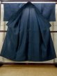 Photo2: M1018U Vintage Japanese women  Dark Navy Blue HITOE unlined / Silk. Line   (Grade A) (2)