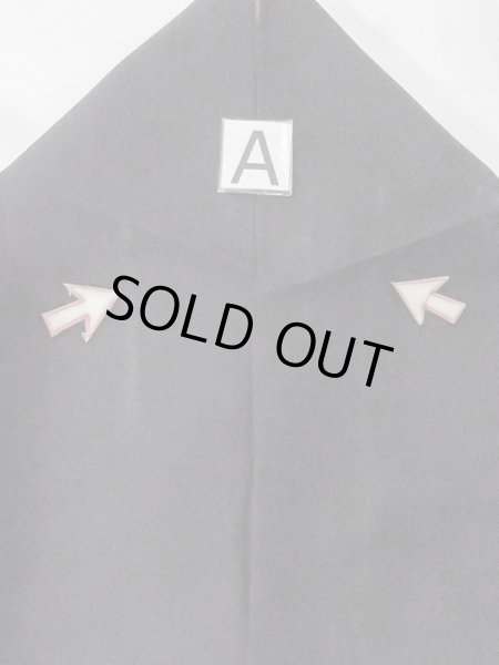 Photo12: M1018Z Vintage Japanese women   Black Summer / Silk. Stream   (Grade C) (12)