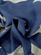 Photo10: M1019A Vintage Japanese women   Indigo Blue Summer / Silk. Butterfly,   (Grade B) (10)