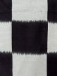 Photo5: M1019B Vintage Japanese women   Black HITOE unlined / Cotton/hemp Plaid Checks   (Grade C) (5)