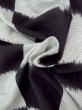 Photo9: M1019B Vintage Japanese women   Black HITOE unlined / Cotton/hemp Plaid Checks   (Grade C) (9)