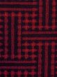 Photo6: M1025C Vintage Japanese women   Black HITOE unlined / Wool. Plaid Checks   (Grade B) (6)