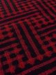 Photo8: M1025C Vintage Japanese women   Black HITOE unlined / Wool. Plaid Checks   (Grade B) (8)