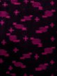 Photo4: M1025D Vintage Japanese women   Black HITOE unlined / Wool. Cross,   (Grade D) (4)