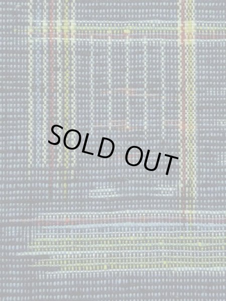 Photo7: M1025E Vintage Japanese women Dark Grayish Blue HITOE unlined / Wool. Quadrangle,   (Grade A) (7)