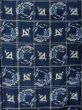 Photo4: M1025I Vintage Japanese women   Navy Blue BINGO-GASURI / Silk. Butterfly,   (Grade A) (4)