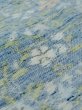 Photo10: M1025N Vintage Japanese women  Light Blue HITOE unlined / Silk. Flower,   (Grade C) (10)