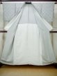 Photo2: M1025W Vintage Japanese women Pale Light Gray HITOE unlined / Silk. Abstract pattern   (Grade C) (2)