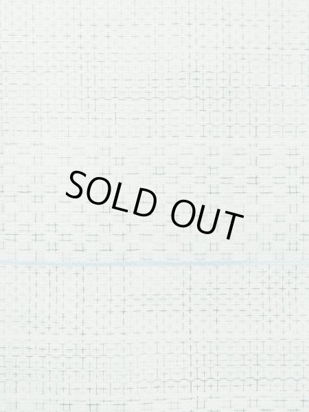 Photo5: M1026D Vintage Japanese women Pale Light Light Blue HITOE unlined / Wool. Dapple pattern,   (Grade C) (5)