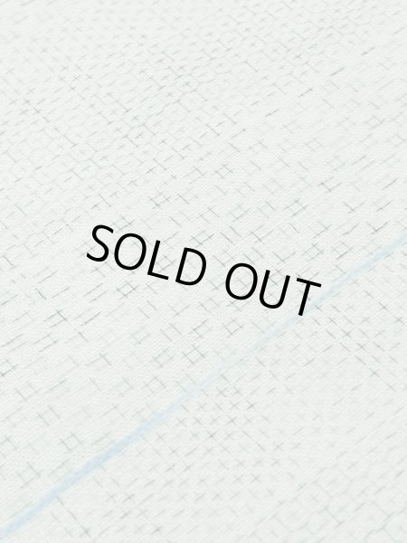 Photo7: M1026D Vintage Japanese women Pale Light Light Blue HITOE unlined / Wool. Dapple pattern,   (Grade C) (7)