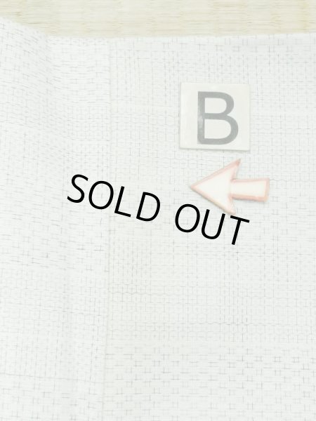 Photo13: M1026D Vintage Japanese women Pale Light Light Blue HITOE unlined / Wool. Dapple pattern,   (Grade C) (13)