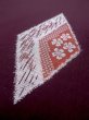 Photo9: M1108L Antique Japanese women   Dark Red HITOE unlined /  SAKURA cherry blossom,   (Grade B) (9)