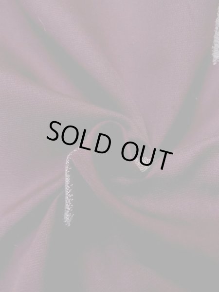 Photo11: M1108L Antique Japanese women   Dark Red HITOE unlined /  SAKURA cherry blossom,   (Grade B) (11)