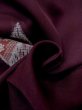 Photo12: M1108L Antique Japanese women   Dark Red HITOE unlined /  SAKURA cherry blossom,   (Grade B) (12)