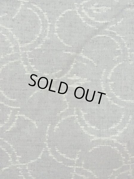 Photo6: Mint M1108U Vintage Japanese women  Grayish Green TSUMUGI pongee / Silk. Wave   (Grade A) (6)