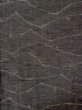 Photo3: M1108W Vintage Japanese women  Dark Gray KOMON dyed / Silk. Line,   (Grade C) (3)