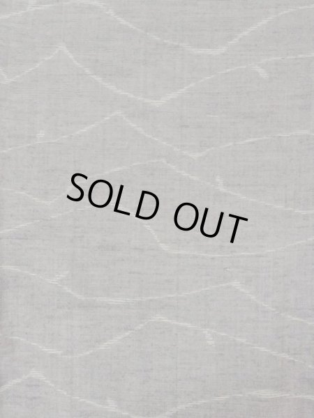 Photo3: M1108W Vintage Japanese women  Dark Gray KOMON dyed / Silk. Line,   (Grade C) (3)