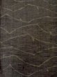 Photo4: M1108W Vintage Japanese women  Dark Gray KOMON dyed / Silk. Line,   (Grade C) (4)