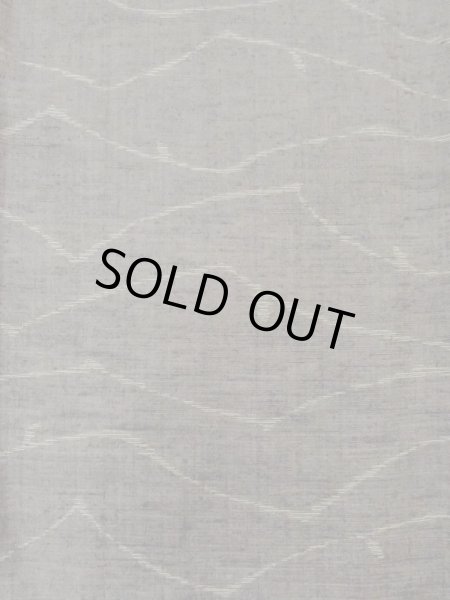 Photo4: M1108W Vintage Japanese women  Dark Gray KOMON dyed / Silk. Line,   (Grade C) (4)