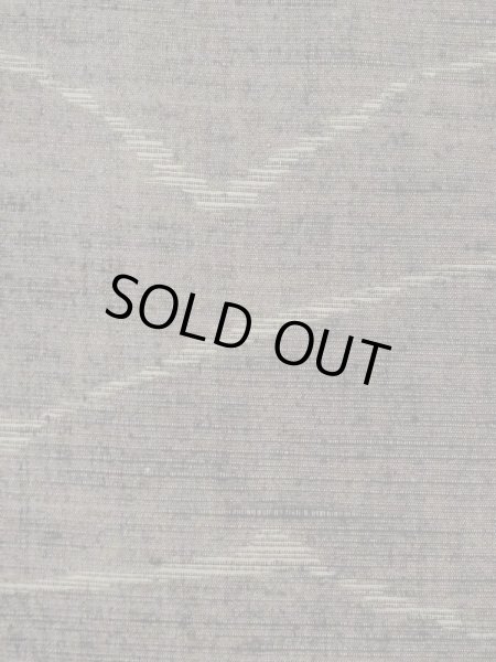 Photo5: M1108W Vintage Japanese women  Dark Gray KOMON dyed / Silk. Line,   (Grade C) (5)