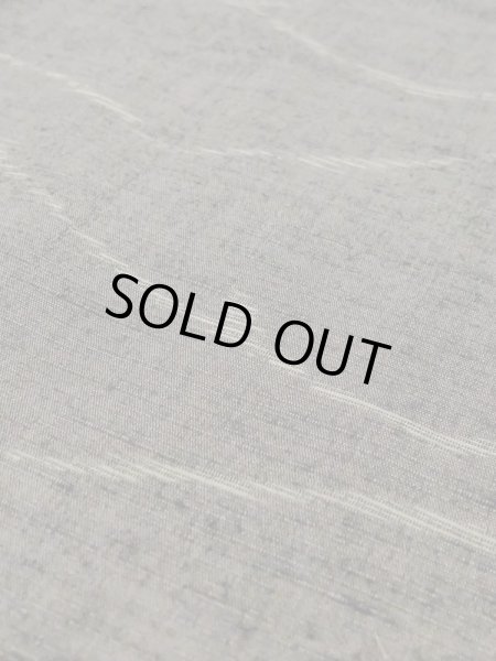 Photo7: M1108W Vintage Japanese women  Dark Gray KOMON dyed / Silk. Line,   (Grade C) (7)